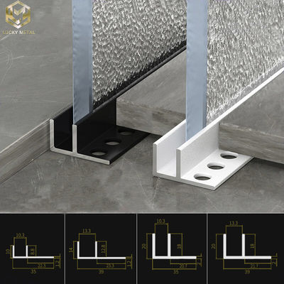 F Section Champagne Aluminium Door Profile Standard Extruded Aluminum Profiles