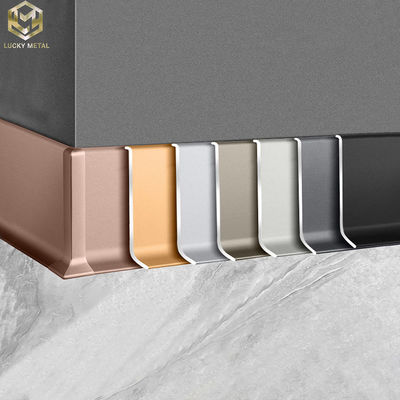 Residential Premium Wall Aluminium Skirting Profile Baseboards