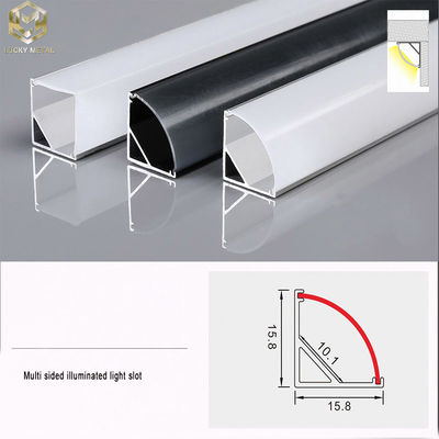 8mm Aluminium Led Strip Profile Track Waterproof Surface Mounted