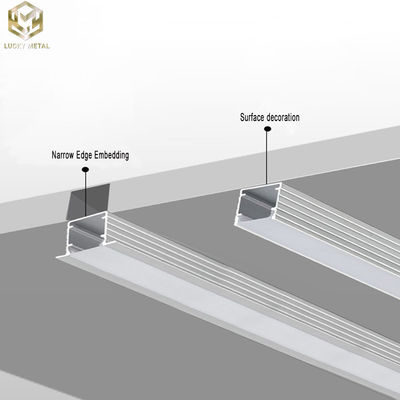 Streamlined Track Corner Aluminium Led Strip Profile Light Commercial