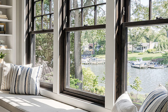 Simplicity And Functionality Single Hung Window Frame Aluminum Profile