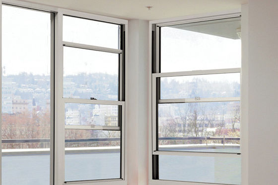 Simplicity And Functionality Double Hung Window Frame Aluminum Profile