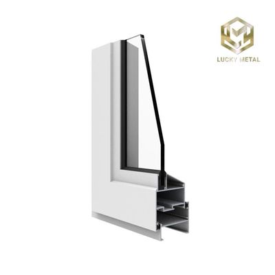 Seamless Joint Aluminium Door Frame Profile 35mm For High-Rise Buildings