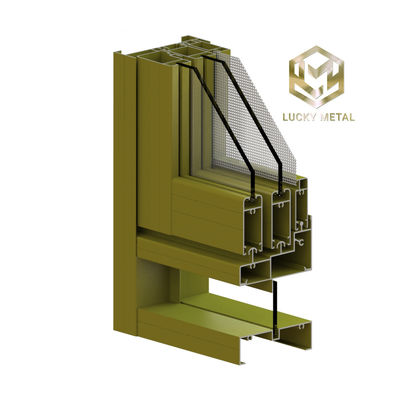 High Strength Aluminum Door Frame Profile With Fireproof Insulation