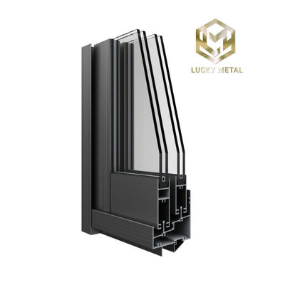 6063 6082 T5 Extrusion White Powder Coating P65 Aluminum Section Profiles Frame For Sliding Windows